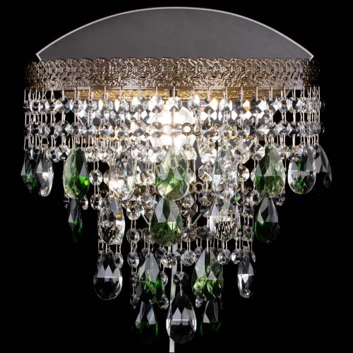 Бра Токката пирамида журавлик под бронзу зеленая в Саратове Гусь Хрустальный