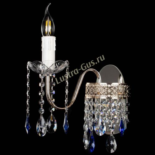 Бра Венеция №1 мини синяя в Саратове Гусь Хрустальный
