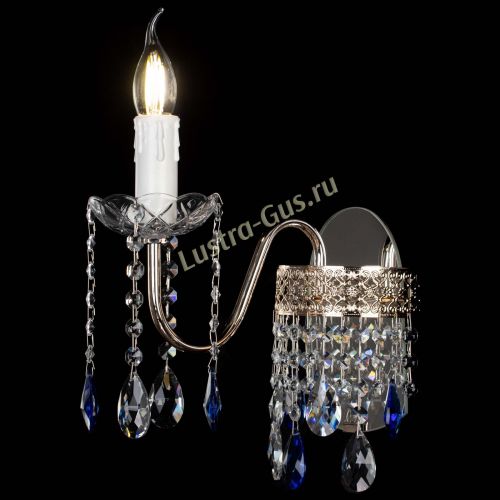 Бра Венеция №1 мини синяя в Саратове Гусь Хрустальный