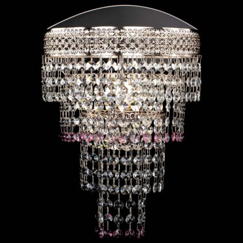 Бра Венеция Капель оптикон розовая в Саратове Гусь Хрустальный