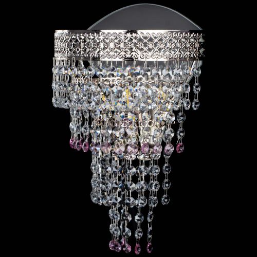 Бра Венеция Капель оптикон розовая в Саратове Гусь Хрустальный