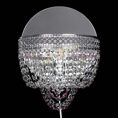 Бра Венеция оптикон розовая в Саратове Гусь Хрустальный