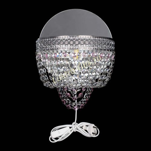 Бра Венеция оптикон розовая в Саратове Гусь Хрустальный