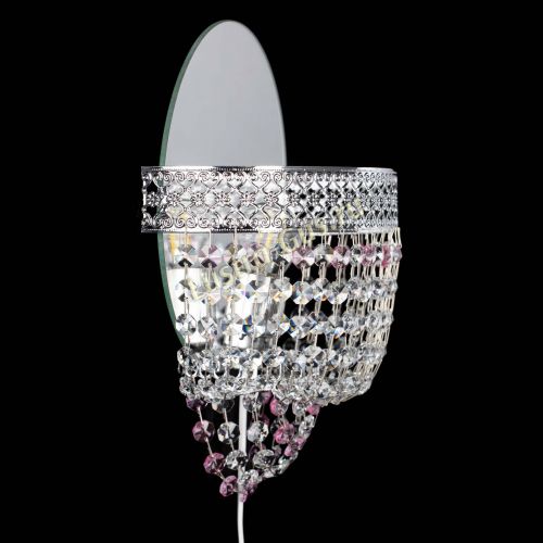 Бра Венеция оптикон розовая в Саратове Гусь Хрустальный