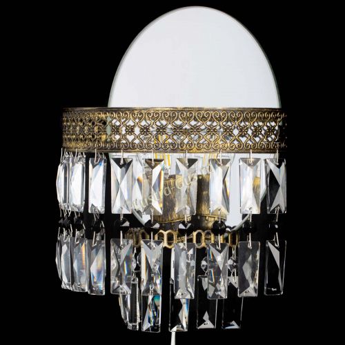 Бра Венеция Пластинка под бронзу Черная в Саратове Гусь Хрустальный