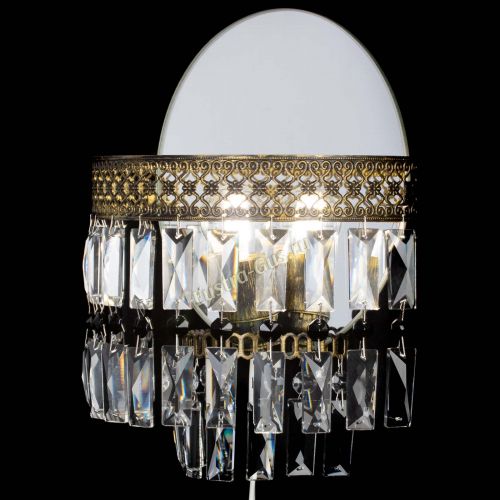 Бра Венеция Пластинка под бронзу Черная в Саратове Гусь Хрустальный