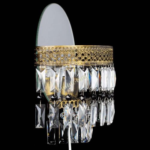 Бра Венеция Пластинка под бронзу Черная в Саратове Гусь Хрустальный