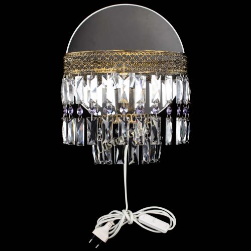 Бра Венеция Пластинка под бронзу Фиолетовая в Саратове Гусь Хрустальный