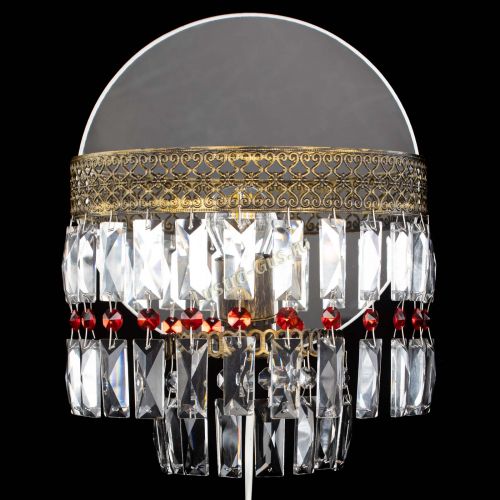 Бра Венеция Пластинка под бронзу Красная в Саратове Гусь Хрустальный