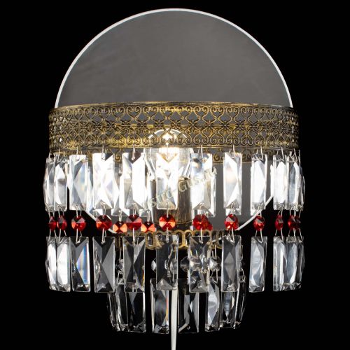 Бра Венеция Пластинка под бронзу Красная в Саратове Гусь Хрустальный