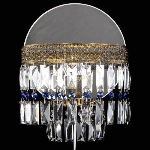 Бра Венеция Пластинка под бронзу Синяя в Саратове Гусь Хрустальный