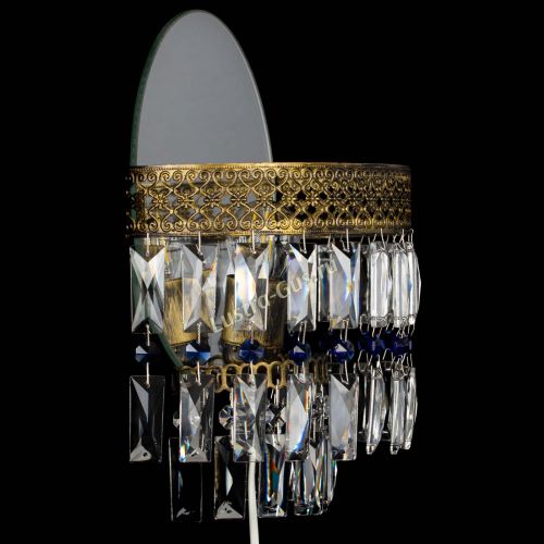 Бра Венеция Пластинка под бронзу Синяя в Саратове Гусь Хрустальный