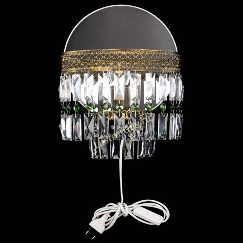 Бра Венеция Пластинка под бронзу Зеленая в Саратове Гусь Хрустальный