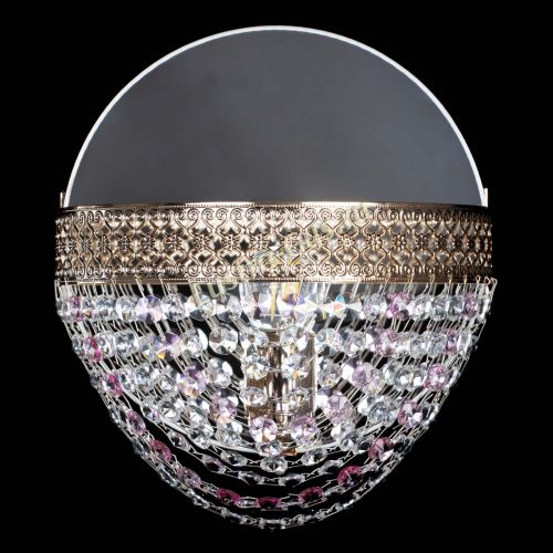 Бра Венеция Сетка розовая в Саратове Гусь Хрустальный