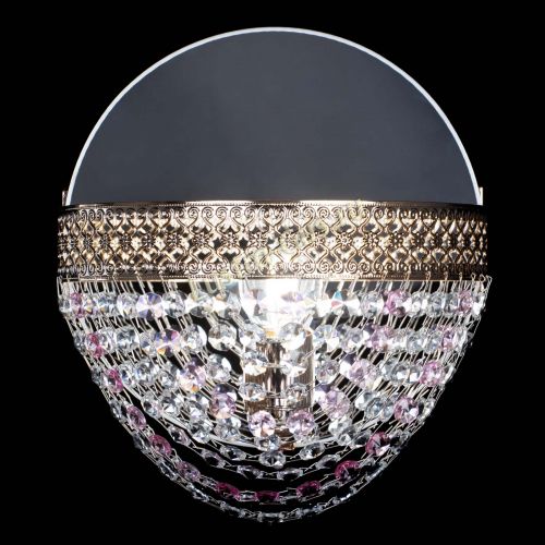 Бра Венеция Сетка розовая в Саратове Гусь Хрустальный