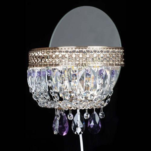 Бра Венеция фиолетовая в Саратове Гусь Хрустальный