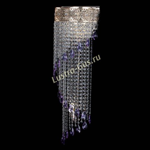 Бра Восток каскад №2 фиолетовая в Саратове Гусь Хрустальный