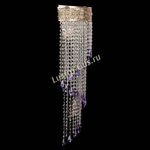 Бра Восток каскад №2 фиолетовая в Саратове Гусь Хрустальный