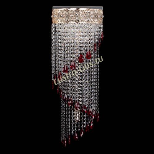 Бра Восток каскад №2 красная в Саратове Гусь Хрустальный