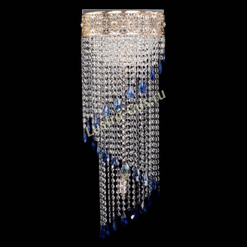 Бра Восток каскад №2 синяя в Саратове Гусь Хрустальный