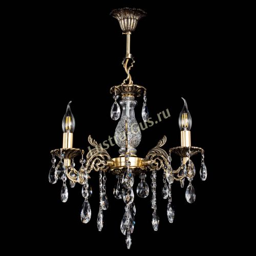 Люстра бронзовая Алфея №3/2 Журавлик в Саратове Гусь Хрустальный