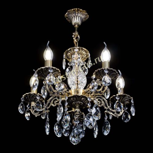 Люстра бронзовая Алфея №5/1 Баден в Саратове Гусь Хрустальный