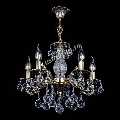 Люстра бронзовая Алфея №5/1 Шар в Саратове Гусь Хрустальный