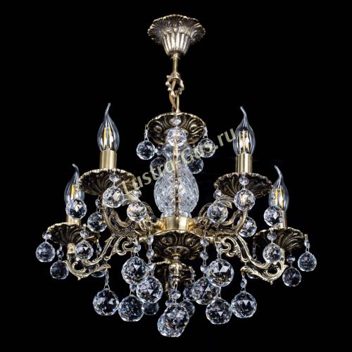 Люстра бронзовая Алфея №5/1 Шар в Саратове Гусь Хрустальный