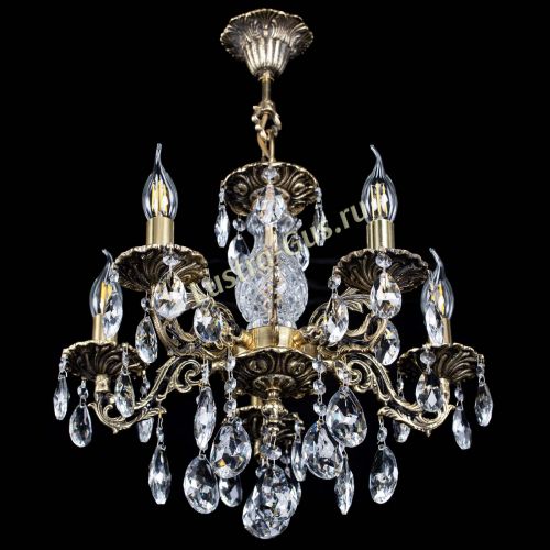 Люстра бронзовая Алфея №5/1 Журавлик в Саратове Гусь Хрустальный