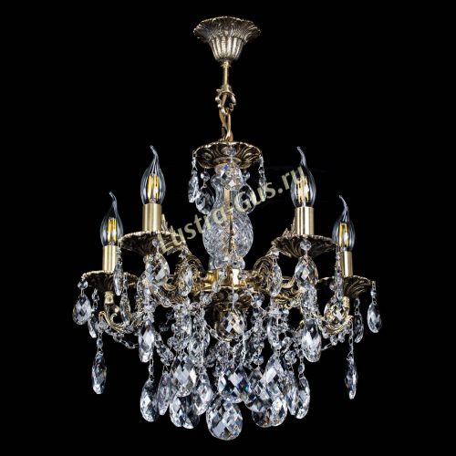 Люстра бронзовая Алфея №5/3 Баден в Саратове Гусь Хрустальный