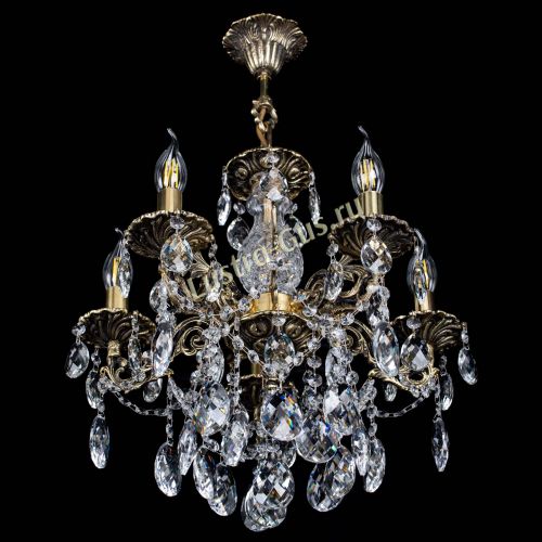 Люстра бронзовая Алфея №5/3 Баден в Саратове Гусь Хрустальный