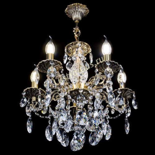 Люстра бронзовая Алфея №5/3 Баден в Саратове Гусь Хрустальный