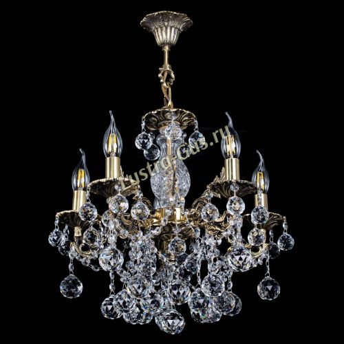 Люстра бронзовая Алфея №5/3 Шар в Саратове Гусь Хрустальный