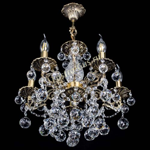 Люстра бронзовая Алфея №5/3 Шар в Саратове Гусь Хрустальный