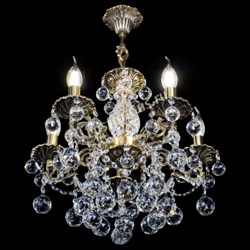 Люстра бронзовая Алфея №5/3 Шар в Саратове Гусь Хрустальный