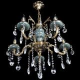Люстра бронзовая Алфея №5 "Малахит" баден в Саратове