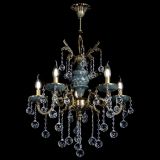 Люстра бронзовая Алфея №5 "Малахит" шар в Саратове