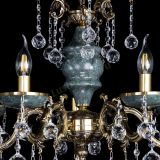 Люстра бронзовая Алфея №5 "Малахит" шар в Саратове