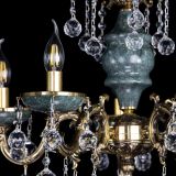 Люстра бронзовая Алфея №5 "Малахит" шар в Саратове