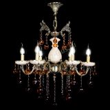 Люстра бронзовая Алфея №6 с камнем шар чайная в Саратове