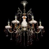 Люстра бронзовая Алфея №6 с камнем шар чайная в Саратове