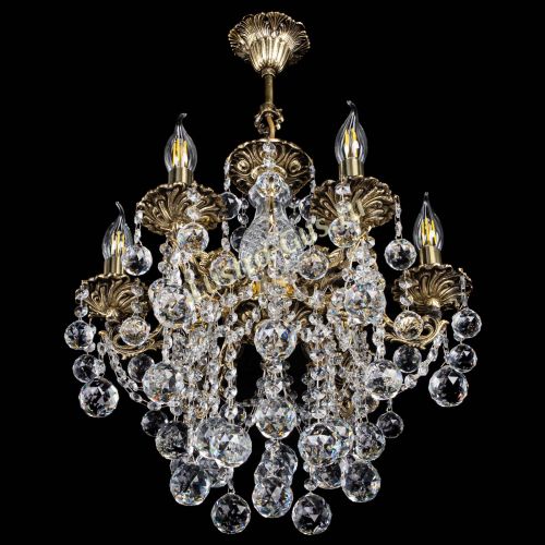 Люстра бронзовая Алфея №6/3 Шар в Саратове Гусь Хрустальный