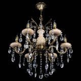 Люстра бронзовая Алфея №6 с камнем шар в Саратове