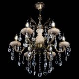 Люстра бронзовая Алфея №6 с камнем шар в Саратове