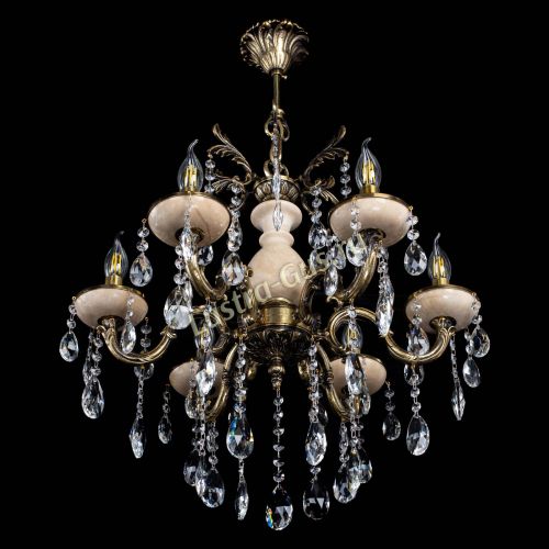 Люстра Алфея №6 с камнем журавлик в Саратове Гусь Хрустальный