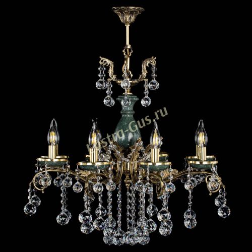 Люстра бронзовая Алфея Малахит №8 шар в Саратове Люстра бронзовая Алфея Малахит №8 шар в Саратове