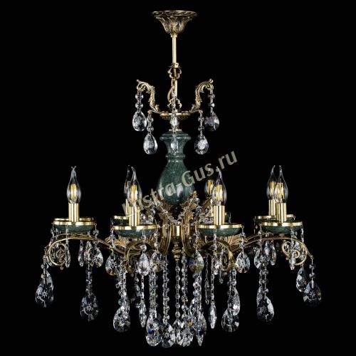 Люстра бронзовая Алфея Малахит №8 звездочка в Саратове Люстра бронзовая Алфея Малахит №8 звездочка в Саратове