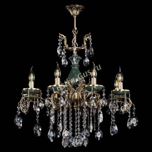 Люстра бронзовая Алфея Малахит №8 звездочка в Саратове Гусь Хрустальный