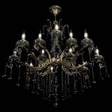 Люстра бронзовая Алфея Малахит №12 шар черная в Саратове Люстра бронзовая Алфея Малахит №12 шар черная в Саратове