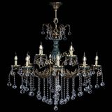 Люстра бронзовая Алфея Малахит №12 шар в Саратове Люстра бронзовая Алфея Малахит №12 шар в Саратове